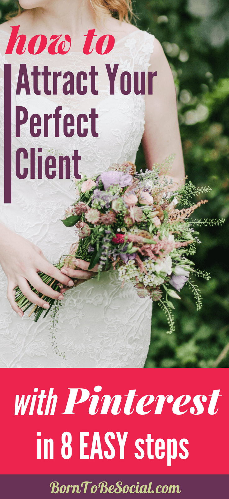 HOW TO FIND WEDDING CLIENTS WITH PINTEREST for Hotel Wedding Venues, Wedding Planners & Photographers - 8-Step Checklist & Action Plan. Your perfect clients spend a LOT of time on Pinterest planning their perfect wedding and wedding reception, but are they finding their way to the wedding services on your website? | via @BornToBeSocial, Pinterest Marketing & Consulting #PinterestExpert #PinterestWedding #ukweddingvenues #ChateauWedding  #PinterestForBusiness #PinterestMarketingTips