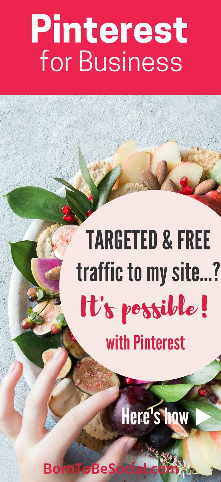Learn how to build a PERFECT Pinterest page that attracts YOUR DREAM CLIENTS... be helpful | be visual | inspire! Three essential ingredients to steer a targeted audience in your direction. Get discovered on Pinterest by your perfect clients. Pinterest Strategy Tips for Business. | via @BornToBeSocial – Conversion Focused Pinterest Marketing