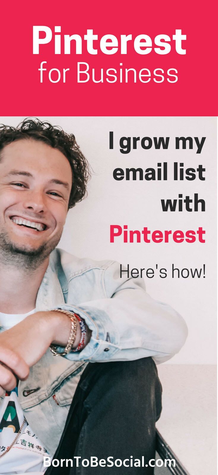How to grow your email list with Pinterest - Find out how to get targeted visitors to sign up for your mailing list for free! Build your e-mail list with Pinterest. #pinteresttips #digitalmarketing #marketing #borntobesocial